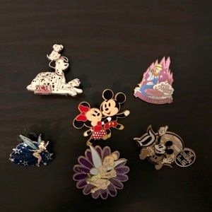 Mixed Disney Pins (6 total)